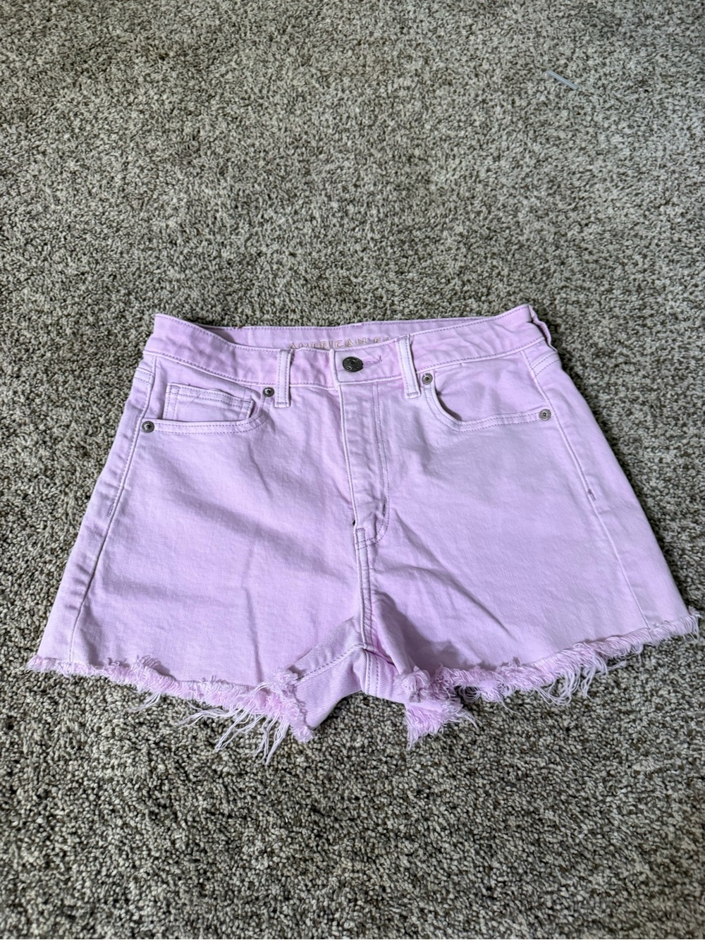American Eagle Pink Denim Shorts